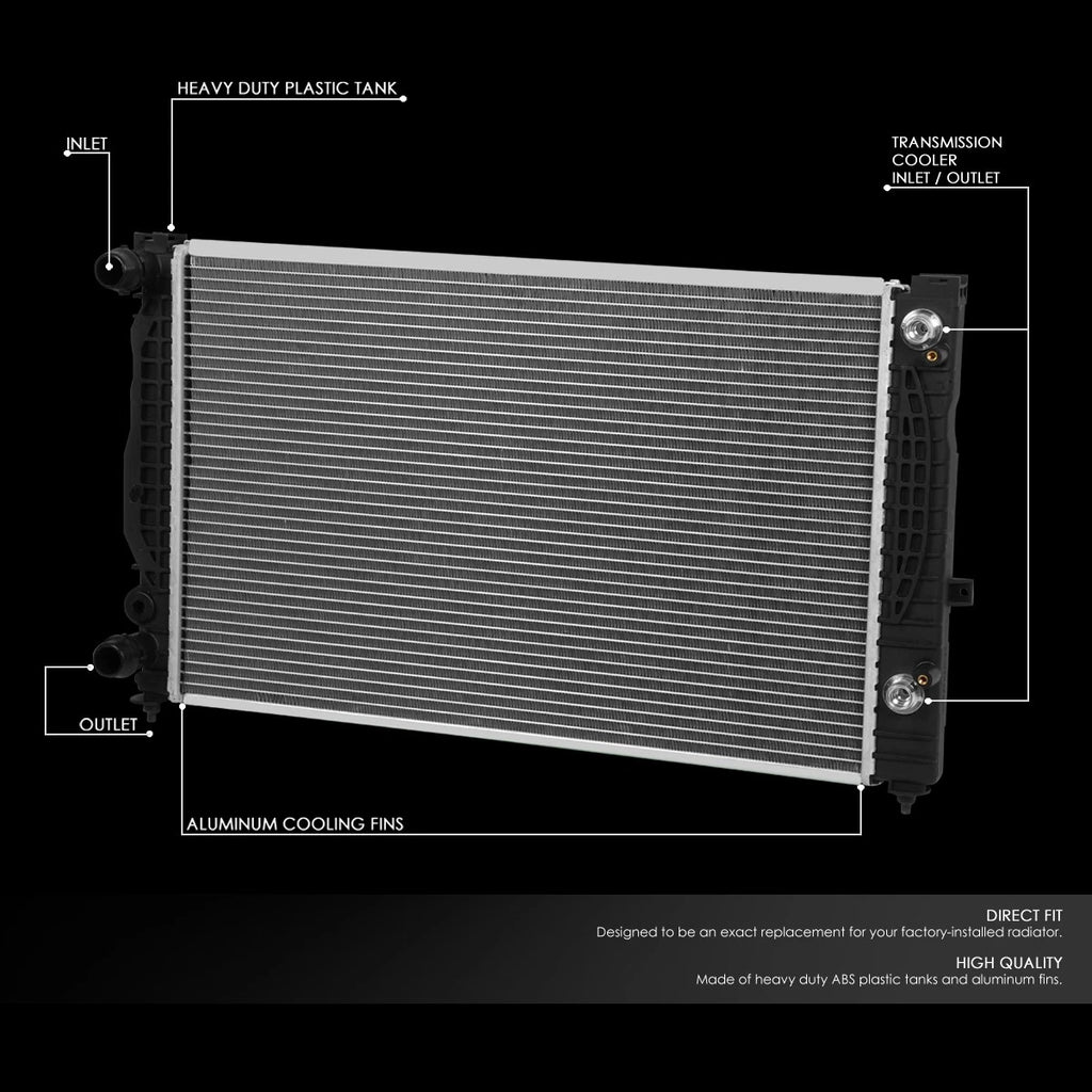 Aluminum Core Radiator DPI 2034 for VW Passat Audi A4 Quattro (1998–2005)