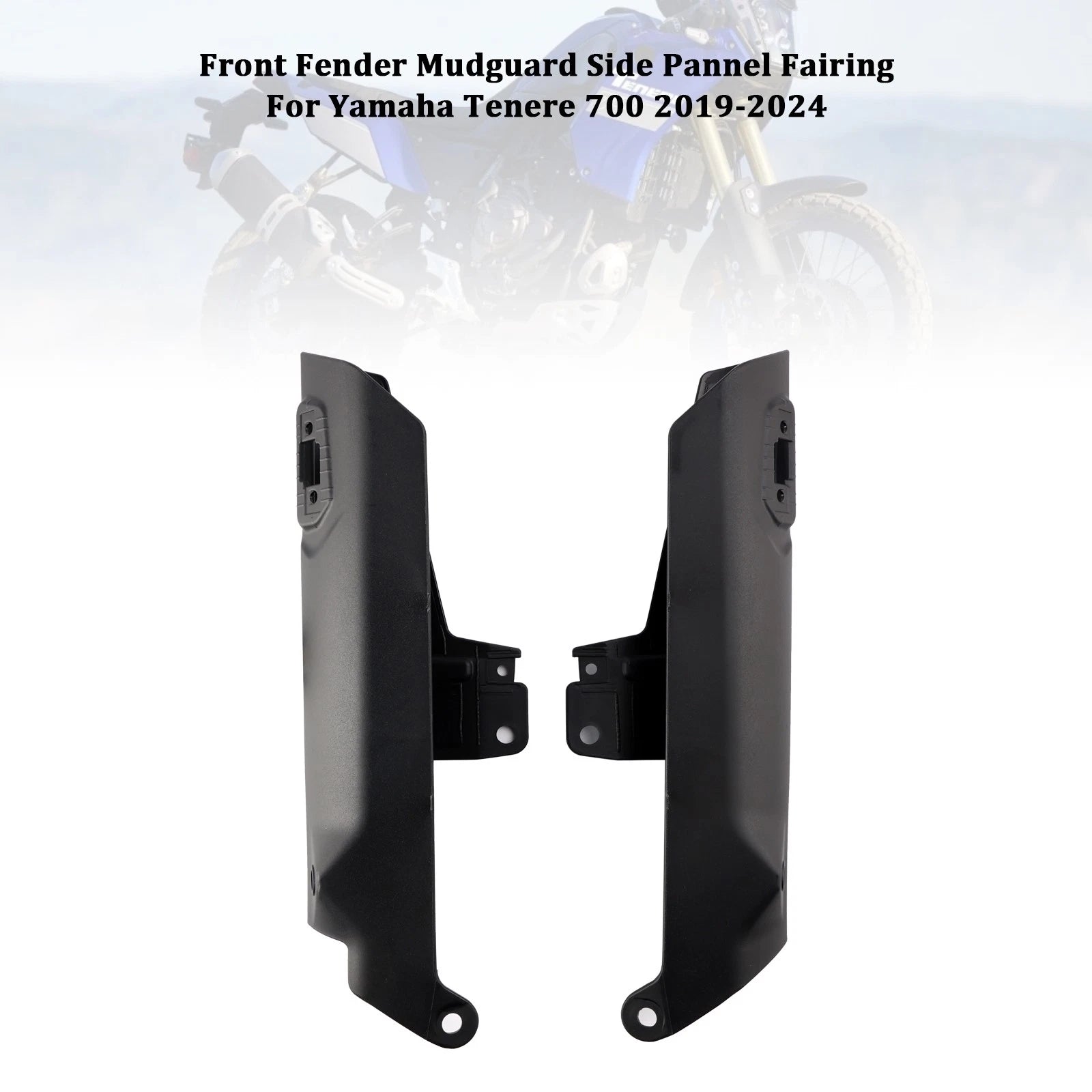 Front Fender Side Panel Protector for Yamaha Tenere 700 (2019–2024) Black