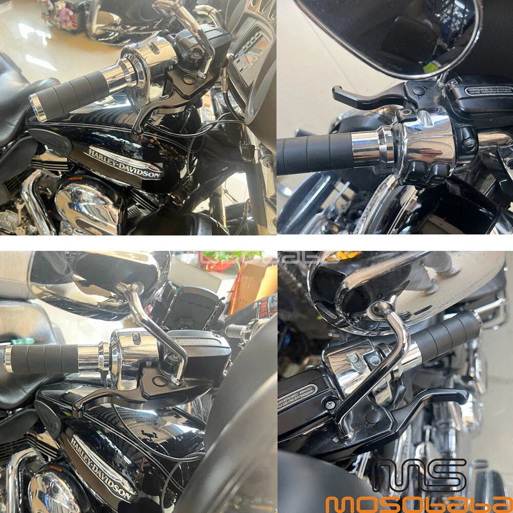 Black Brake & Clutch Levers for Harley Sportster XL1200C XL1200X XL1200V (2004-2023)