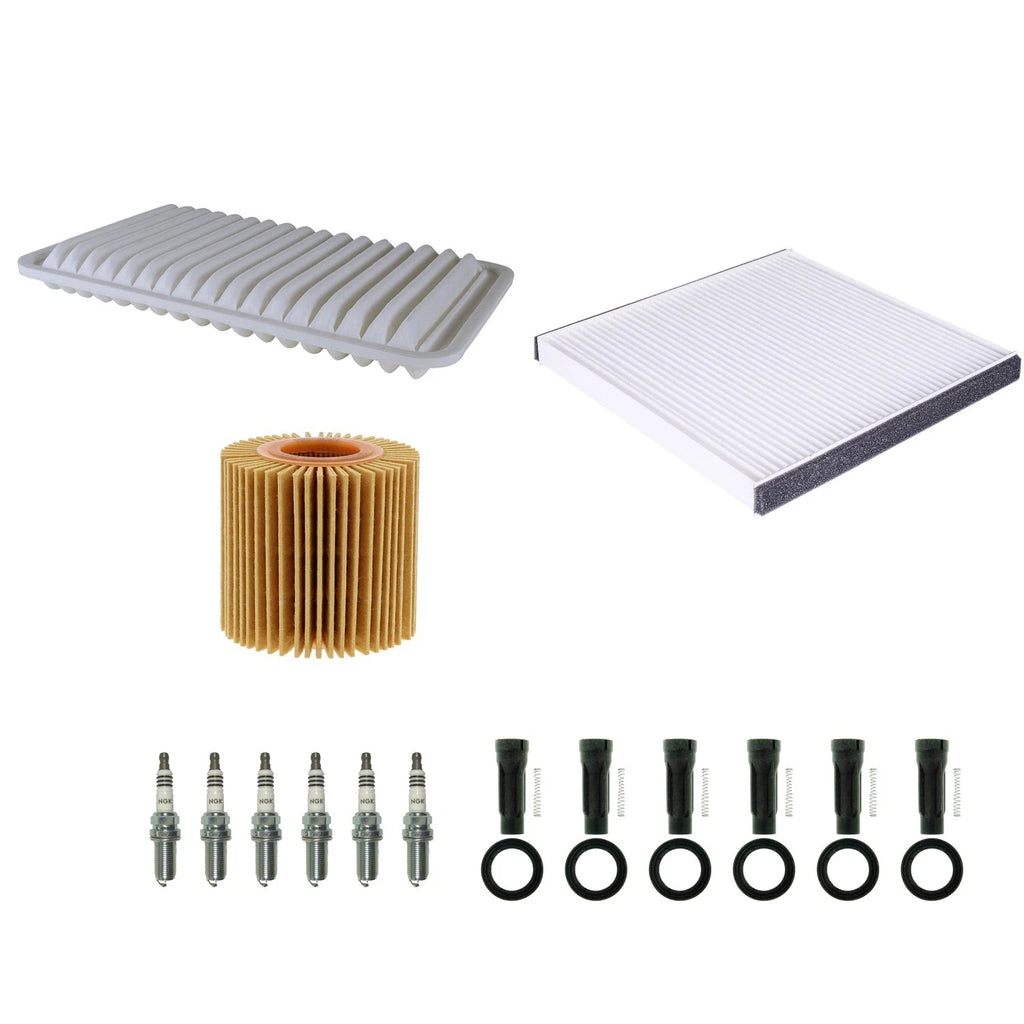 Tune Up Kit with NGK 6 Spark Plugs & Boots for RX350 Sienna (2006–2022)