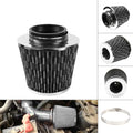 3" Carbon Fiber High Flow Cold Air Intake Filter for Make Model