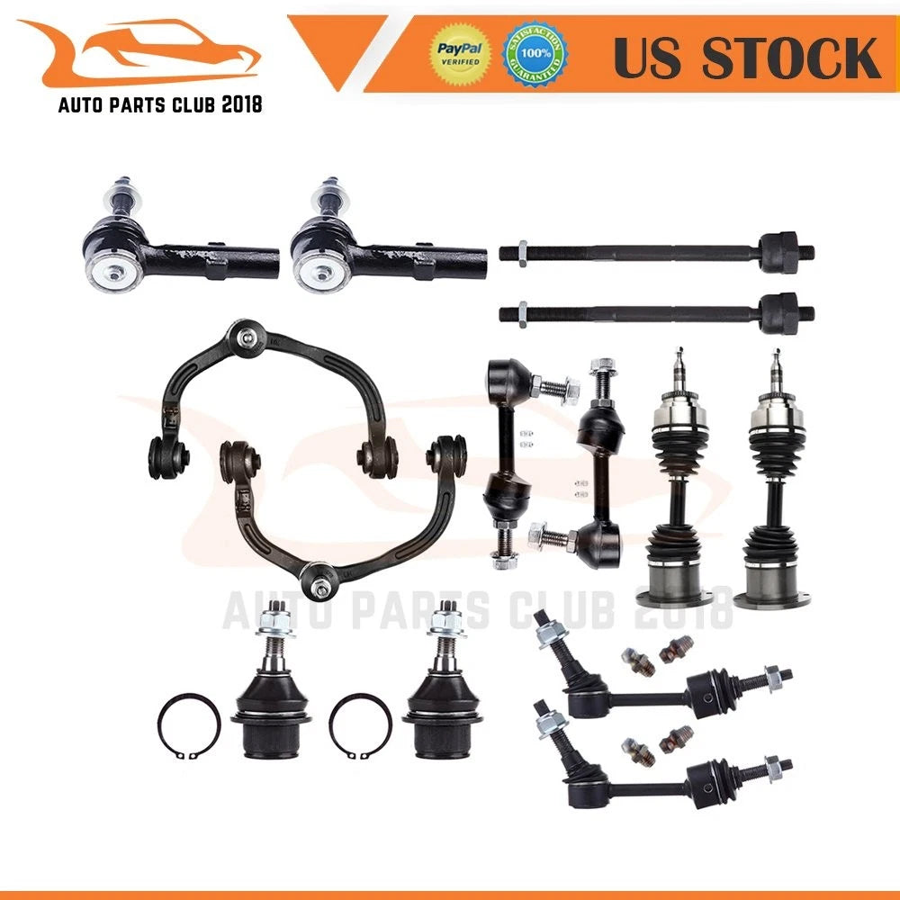 Set of 2 Front Control Arm Ball Joint CV Axle Shaft for Ford Expedition (2003–2004)