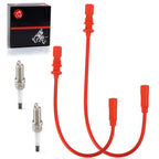 2 x Spark Plug & Wire Cap for Polaris Scrambler 1000 (2014-2024)