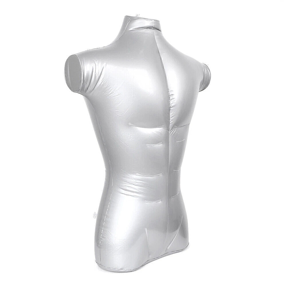 Inflatable Male Torso Mannequin Half Body Display Prop for Clothing