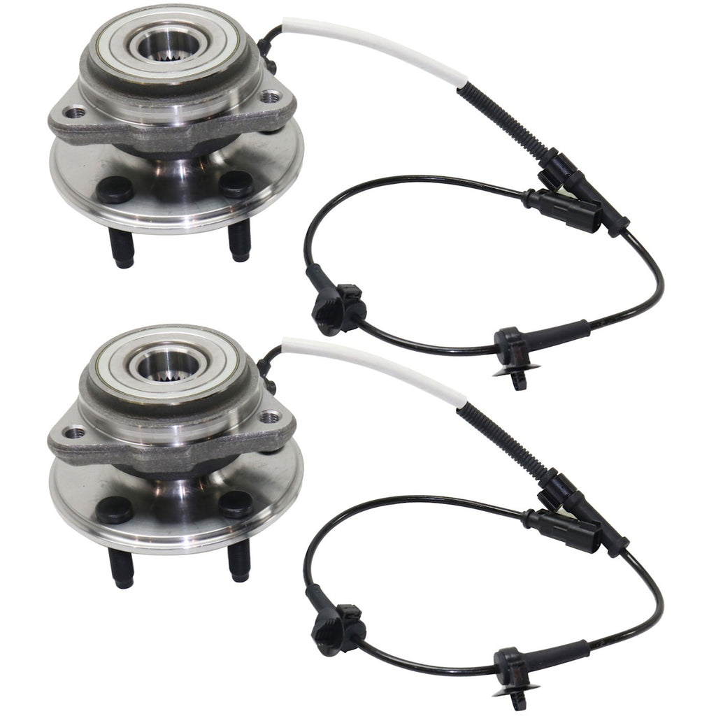 Wheel Hubs for Ford Ranger (2009–2011) Front Left & Right with Bearing & Sensor