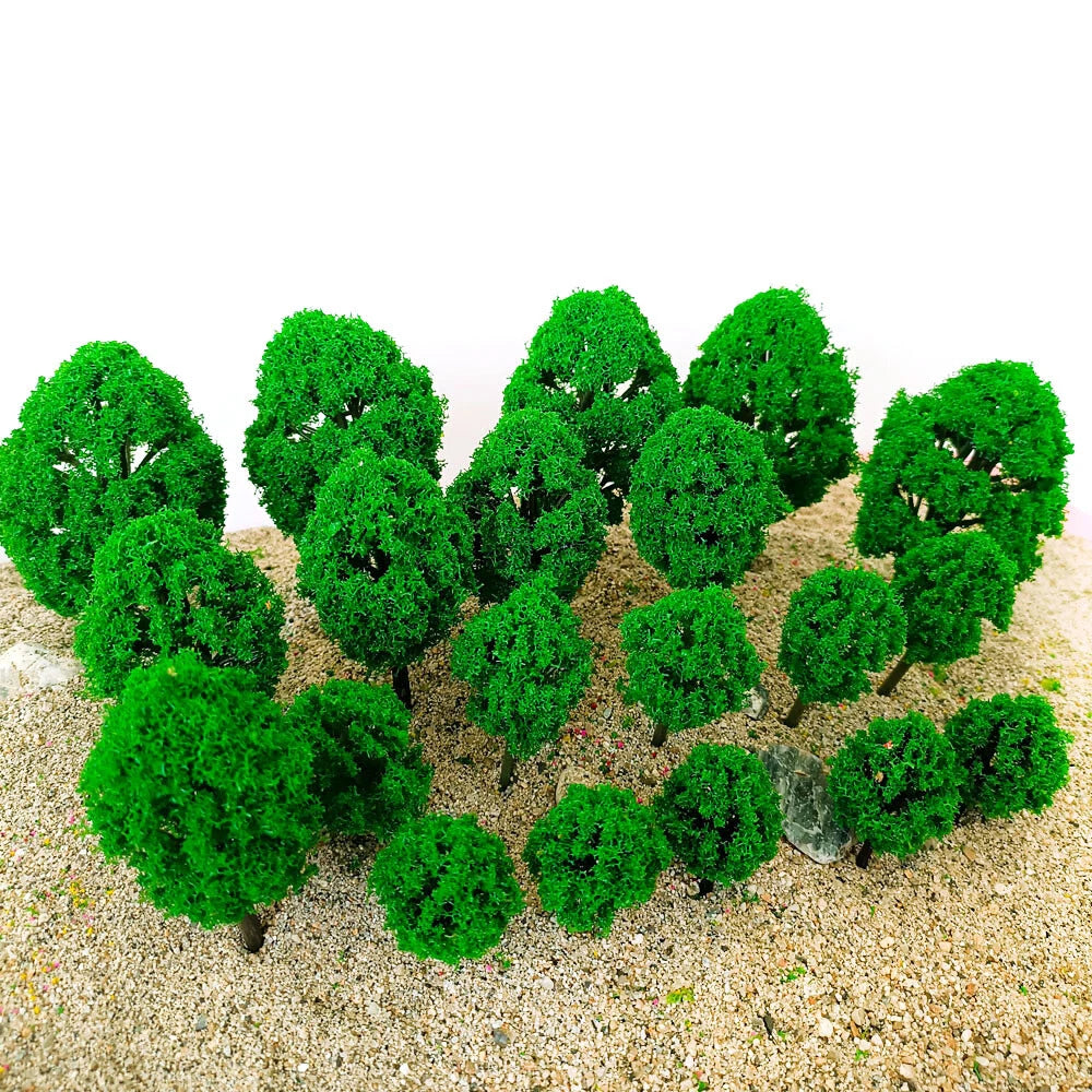 Set of 10 Model Trees for HO N Z Layout (Architecture Train Road Railway)