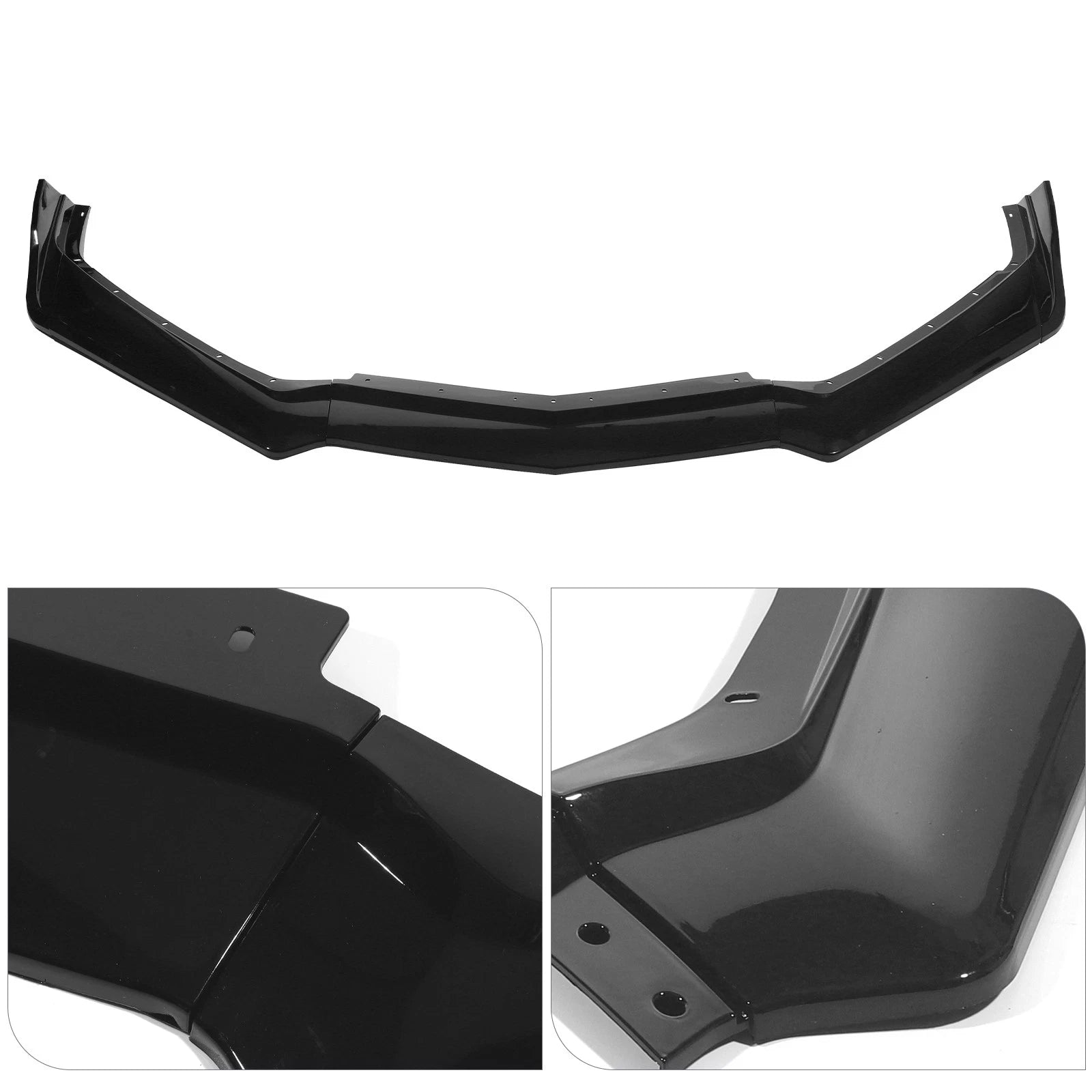 Front Bumper Lip Splitter for Corvette C8 (2020–2025) Glossy Black