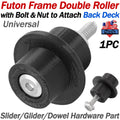 Double Roller Hardware for Futon Frame