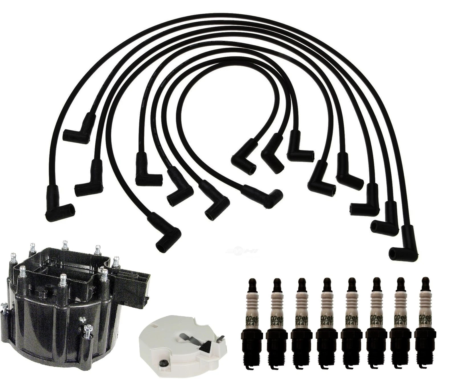 ACDelco Ignition Kit for P10 C25 K35 V8 (Includes Rotor, Cap, Wires, Plugs)