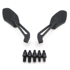 Black Mirrors w/ 8mm 10mm for Honda Suzuki Kawasaki Yamaha Harley