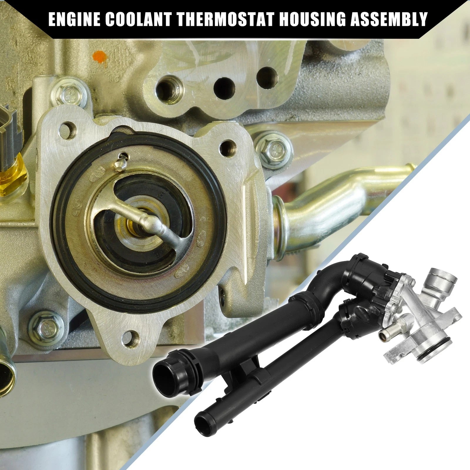 Engine Coolant Thermostat Housing Assembly for Mercedes-Benz CLA45 (2014–2019)