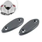 Motorcycle Mirror Block Off Base Plates for Kawasaki ZX6R (2009–2012) Titanium