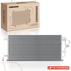A/C Condenser with Bracket for Chevy Impala Buick LaCrosse Pontiac (2000–2016)