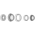 Wheel Bearing Kit 8A993 for Rhino CY60 CY72 G72 SAT5 SAT6 SAT7 SAT8