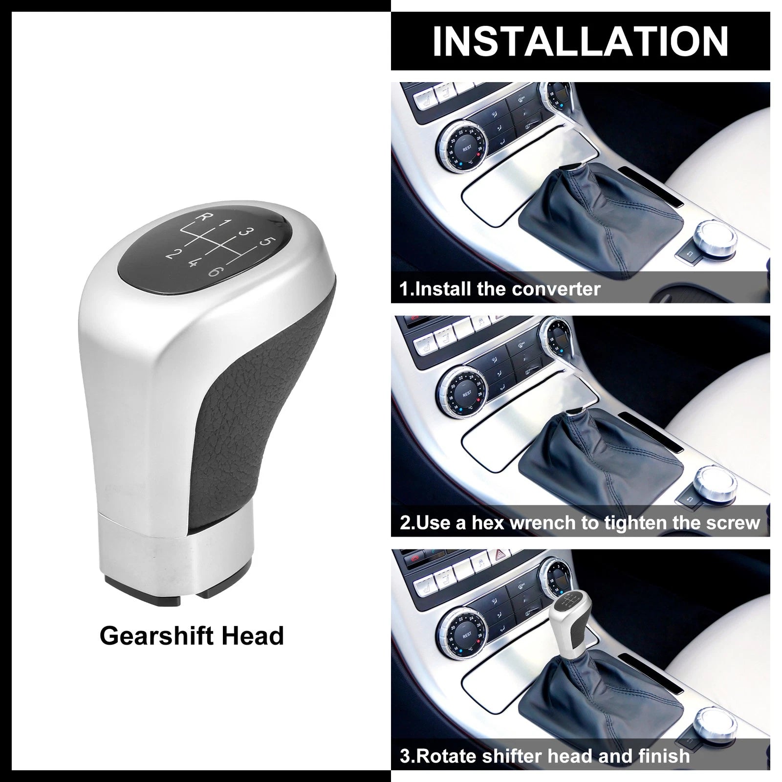 6 Speed Gear Shift Knob for BMW 1 3 Series E30 (1982–1994) 724117570682