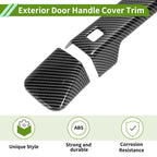 Exterior Door Handle Cover Trim for Ford Bronco (2021–2025) Carbon Fiber Black ABS