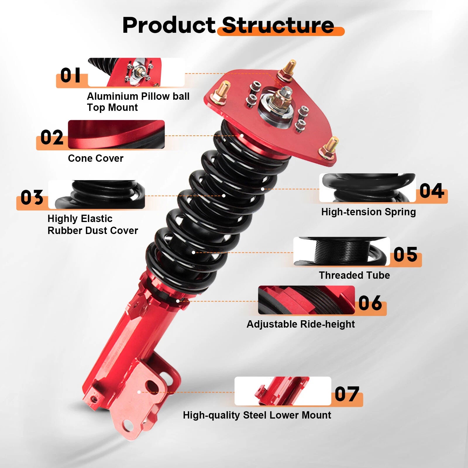 Coilover Suspension Kit for Mitsubishi Eclipse (2006–2012)