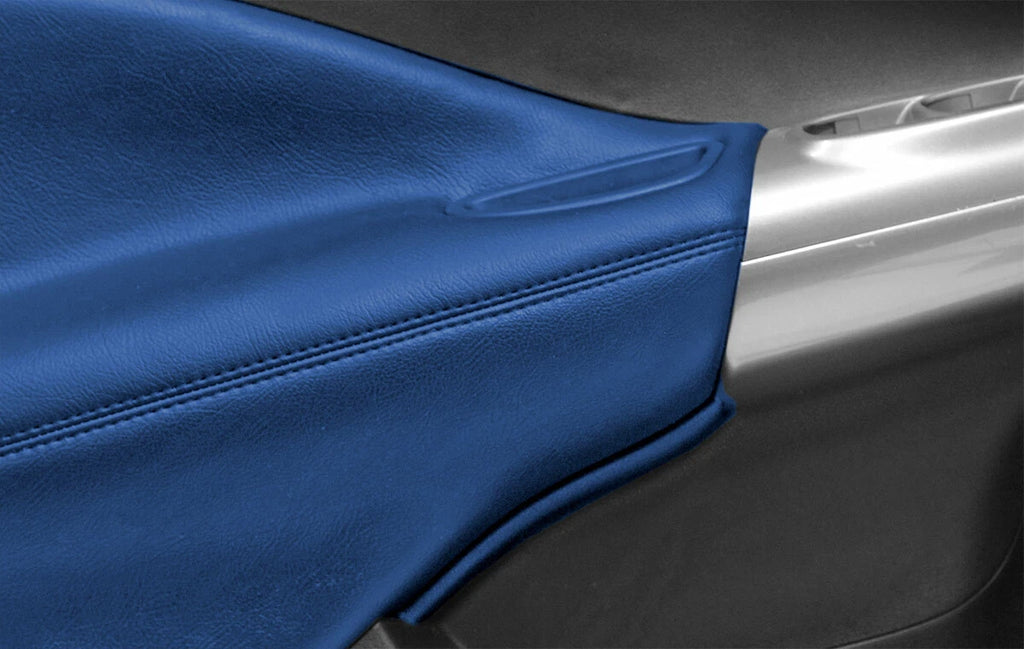Front Insert Door Panel Cover Leather for Nissan Juke (2011–2017) Blue