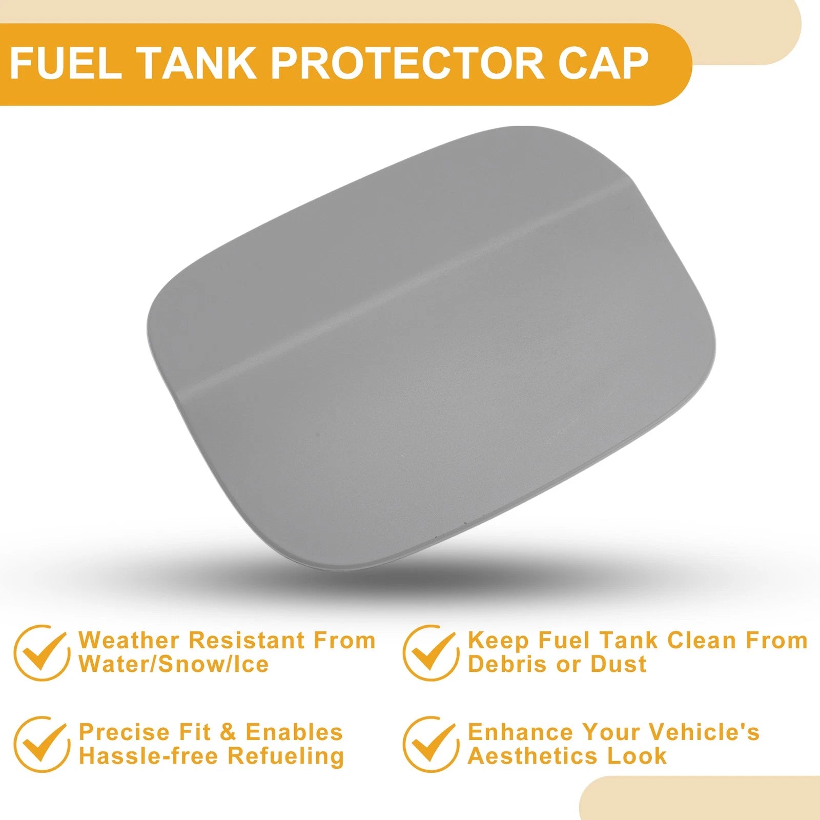 Fuel Tank Door Cap for Audi Q5 (2010–2016) No. 8R0809999B Clip Type ABS