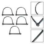 Pack of 5 Galvanized Tubular Folding Pins for Spring Locking Mechanism