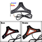 Black Sissy Bar Backrest Pad Plate LED for Harley Touring FLHR FLHT (2009–2017)
