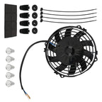 Electric Engine Fan Assembly for Universal Vehicle System (12V 80W, Black) (7") (2012–2012)