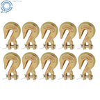 10 Pack Clevis Grab Hooks for G70 Tow Chains (5400 lbs Capacity)