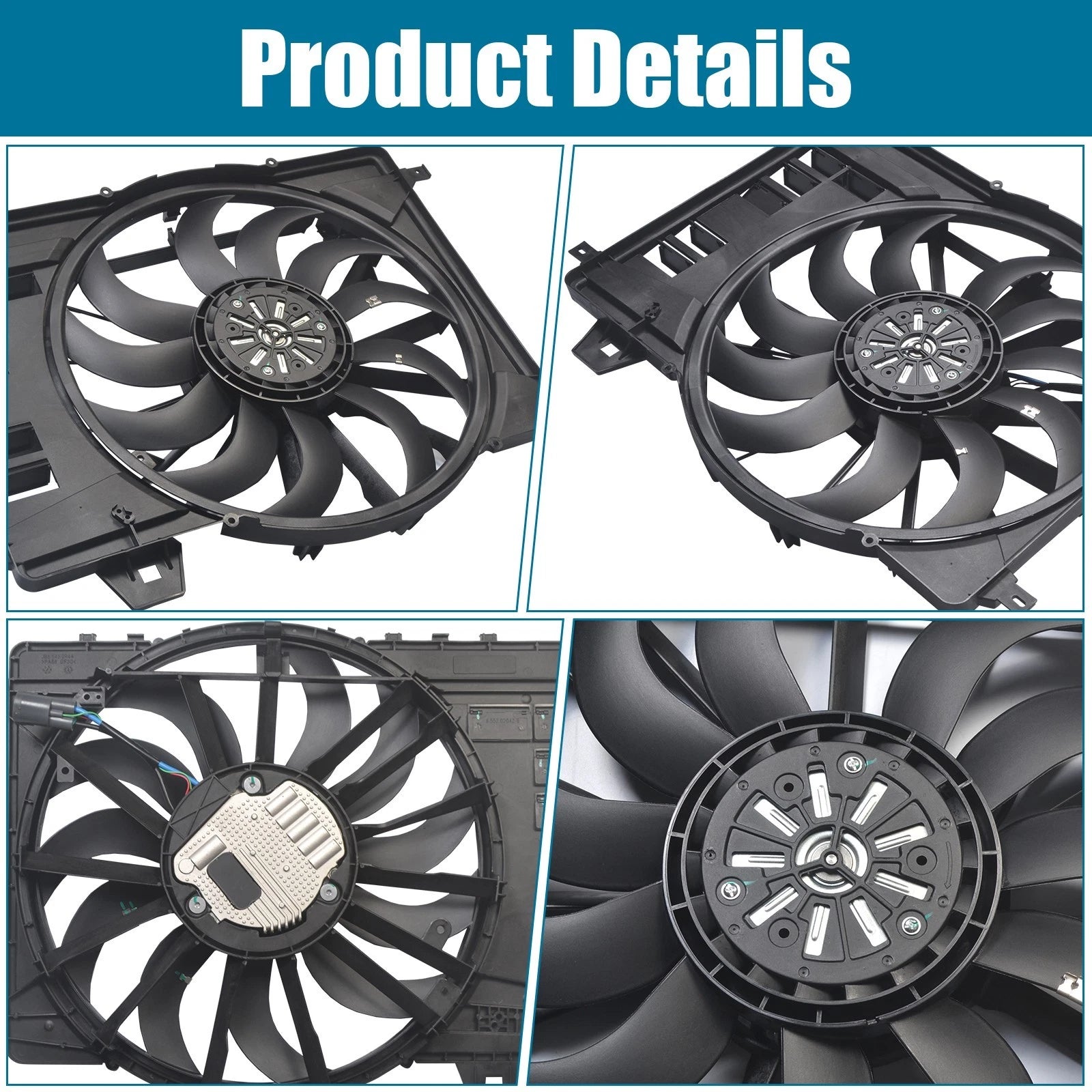 Radiator Cooling Fan Assembly for Land Rover Range Rover Evoque (2018–2020)