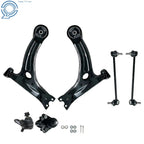 Set of 6 Front Lower Control Arms with Ball Joints for Toyota Corolla (2003-2008)