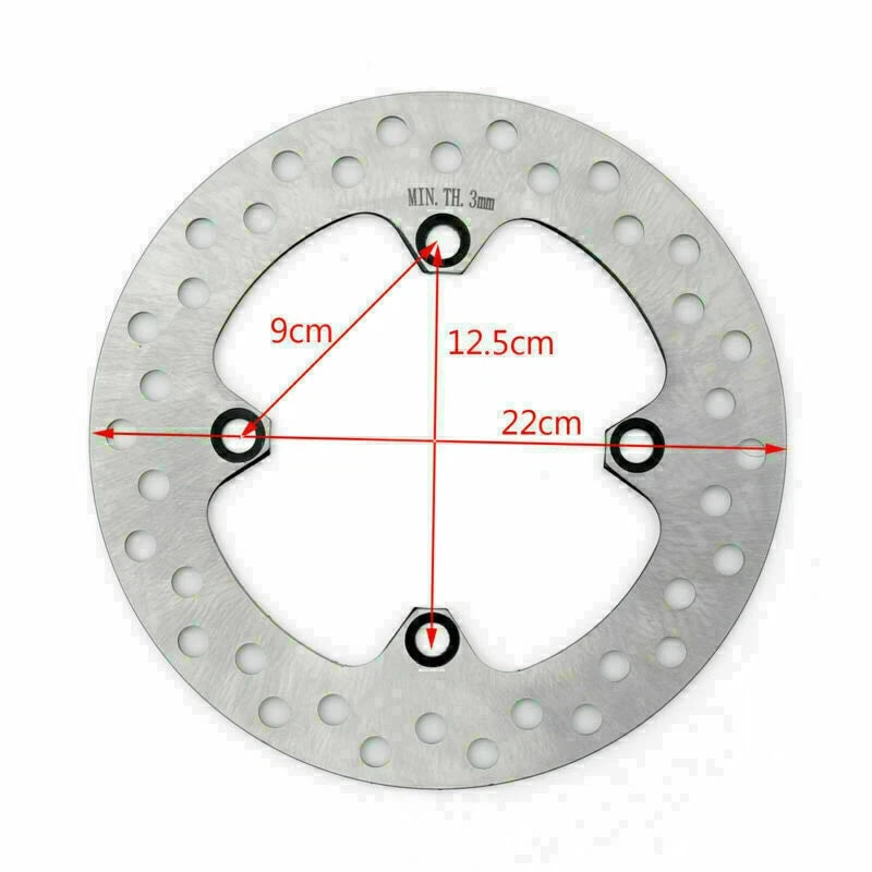 Rear Steel Brake Disc Rotor for Honda CRF230L CRM250 XR250R/400R/600R/650L