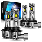 2X H11 + 9005 LED Headlight Bulb Combo for