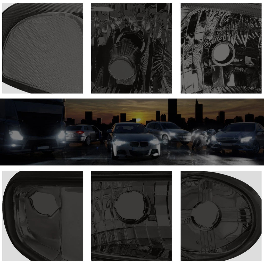 Headlight Set + Bumper Lamps for GMC Sierra/Yukon Denali (2001–2007)