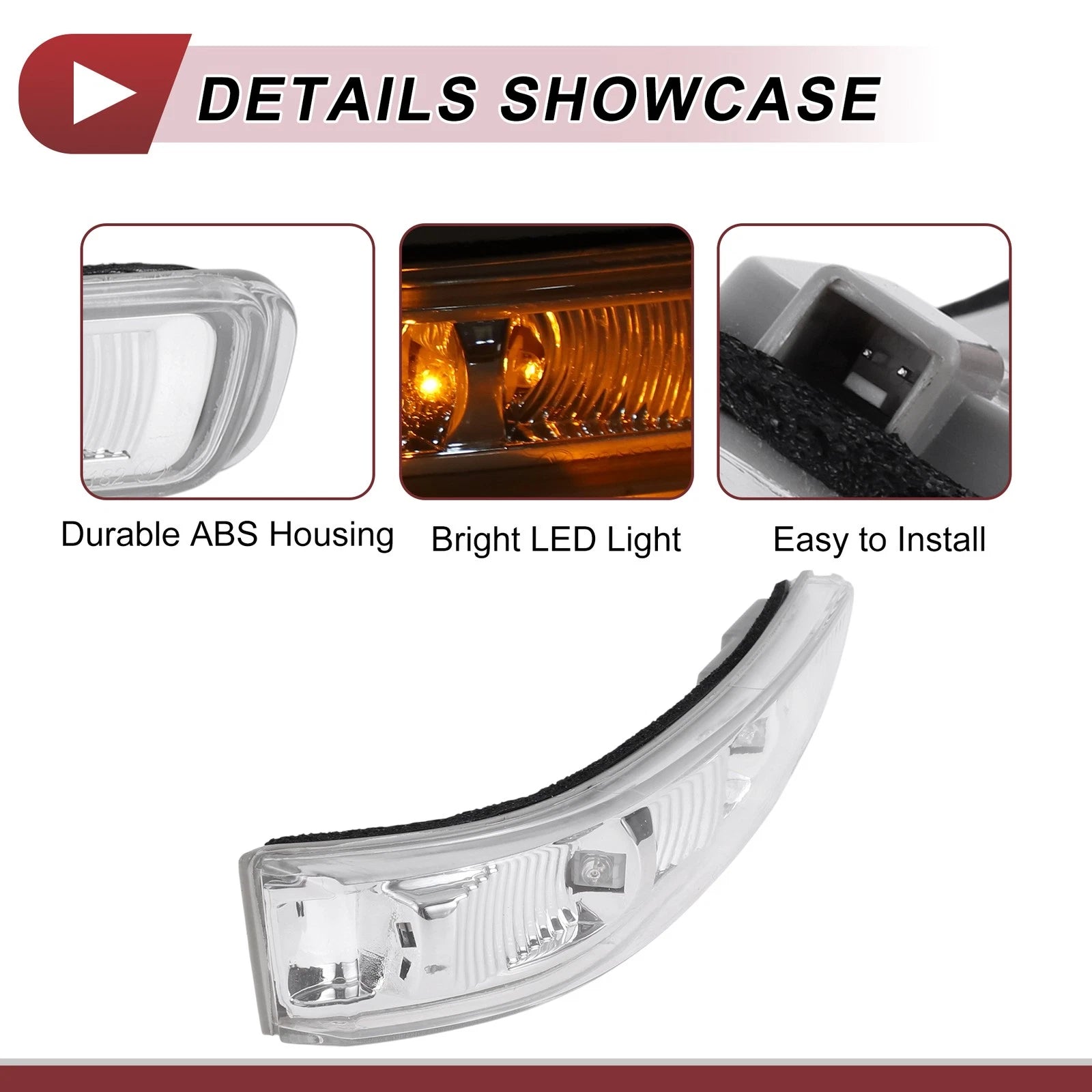 Front Right LED Mirror Turn Signal Light for Kia Borrego (2008–2015) No. 876232J000