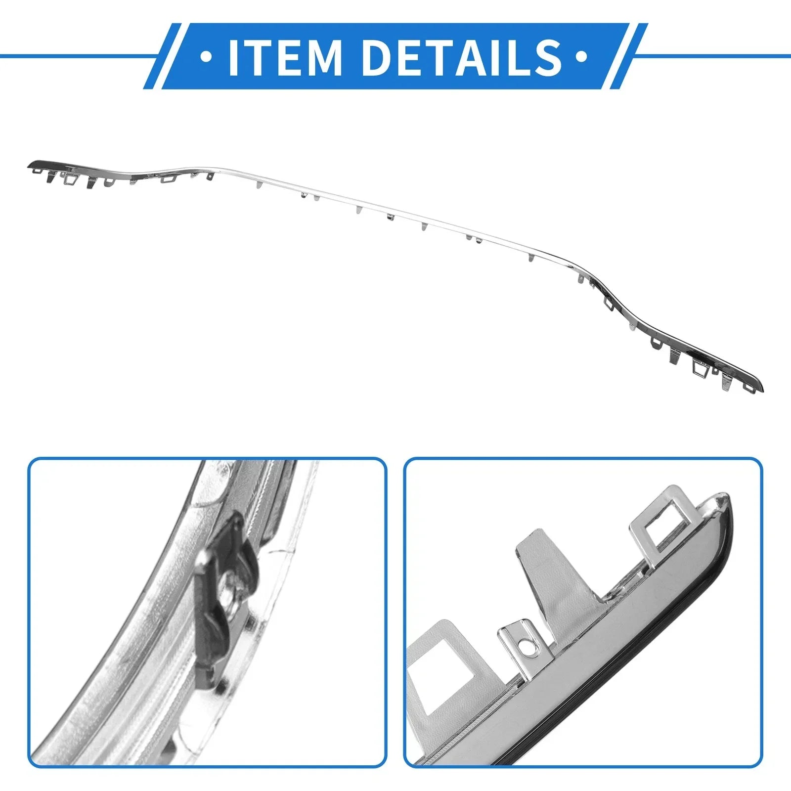 Rear Lower Center Bumper Grille Trim for Mercedes-Benz W205 (2015-2018)