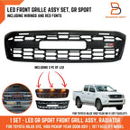 GR Sport LED Front Grille Assembly for Toyota Hilux Ute Vigo (2008-2011)