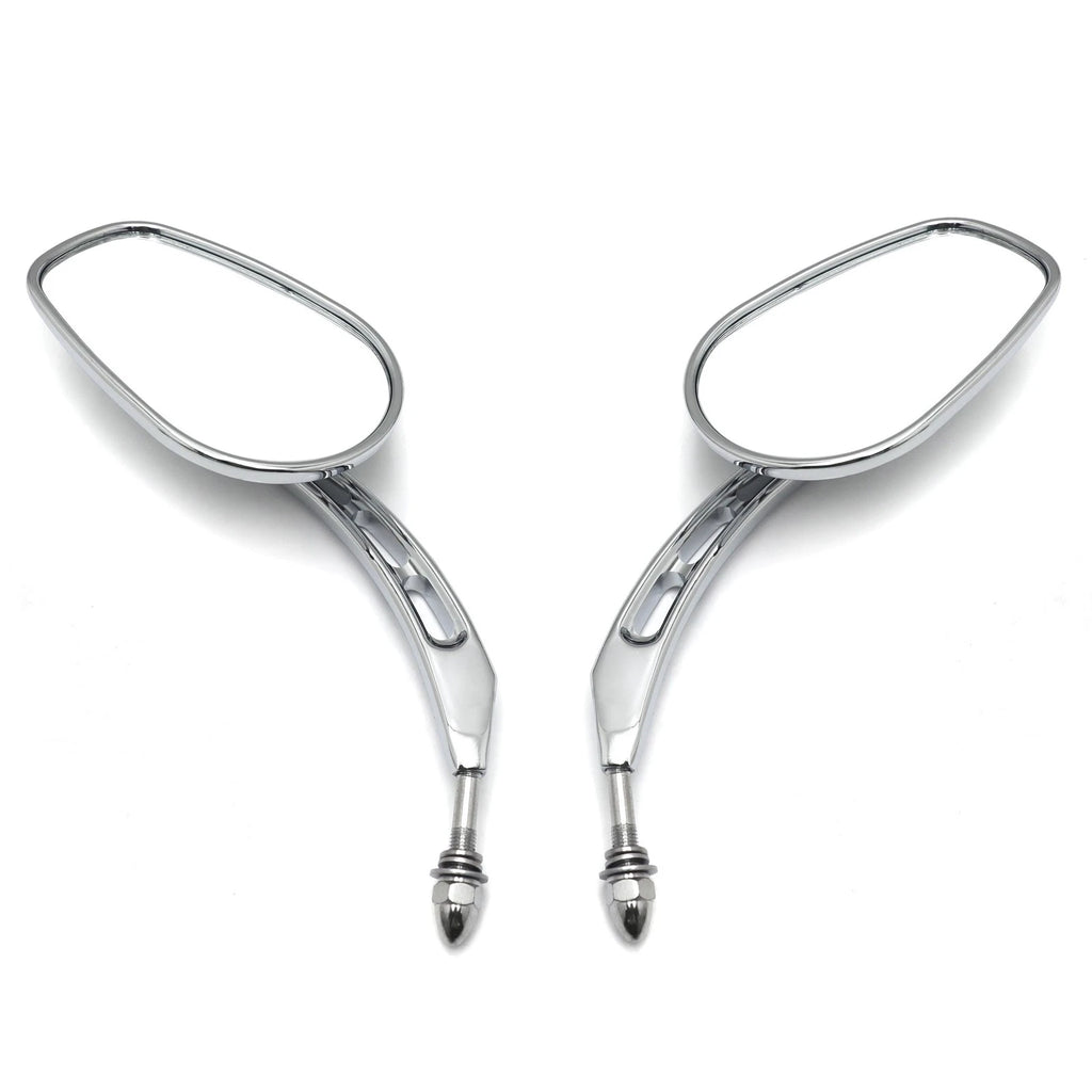 Chrome 8mm Big Rear Side Mirror for Harley Dyna Super Glide (2006–2017)