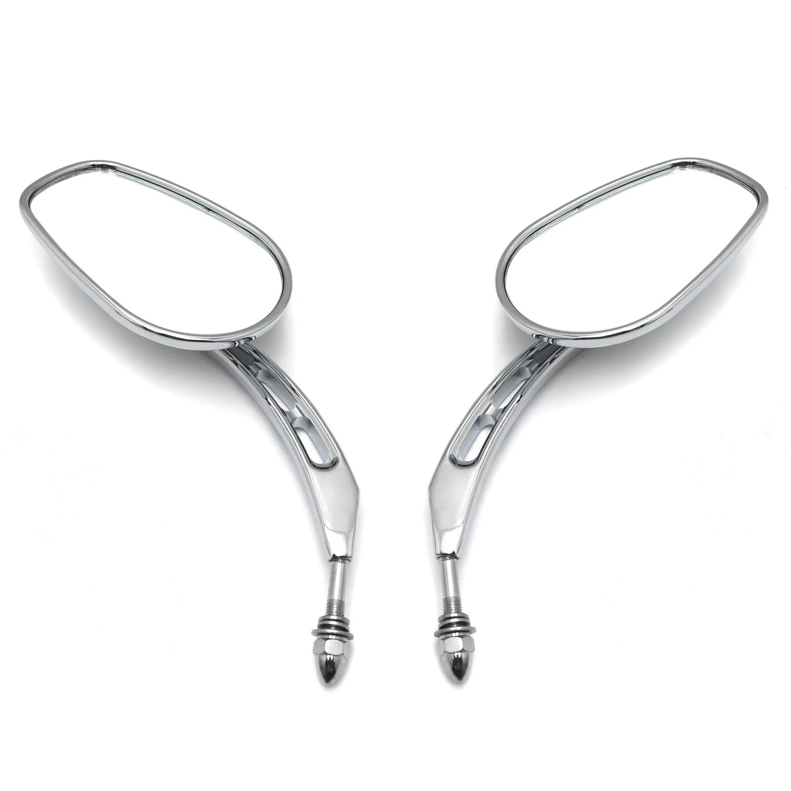 Chrome 8mm Big Rear Side Mirror for Harley Dyna Super Glide (2006–2017)