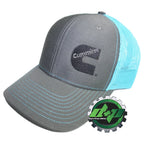 Cummins Trucker Hat Snapback Mesh Blue Black Teal
