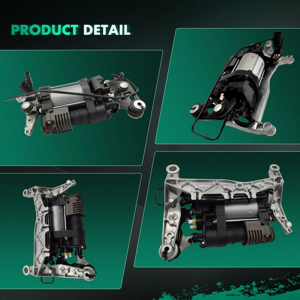Air Suspension Compressor Pump w/ Bracket for Porsche Cayenne VW Touareg (2011–2018)
