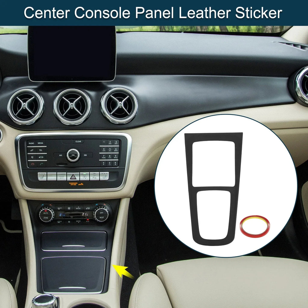 Center Console Panel Sticker for Mercedes-Benz GLA GLB EQA EQB Matte Black