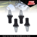 Set of 4 Collet Chucks for CAT40 ER20 (4" Long)