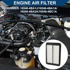 Engine Air Filter No. 165464BA1A for Nissan Rogue 2.0L 2.5L (2014–2020)