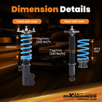 24 Way Adjustable Coilovers Suspension Kit for Hyundai Genesis Coupe (2010–2016)