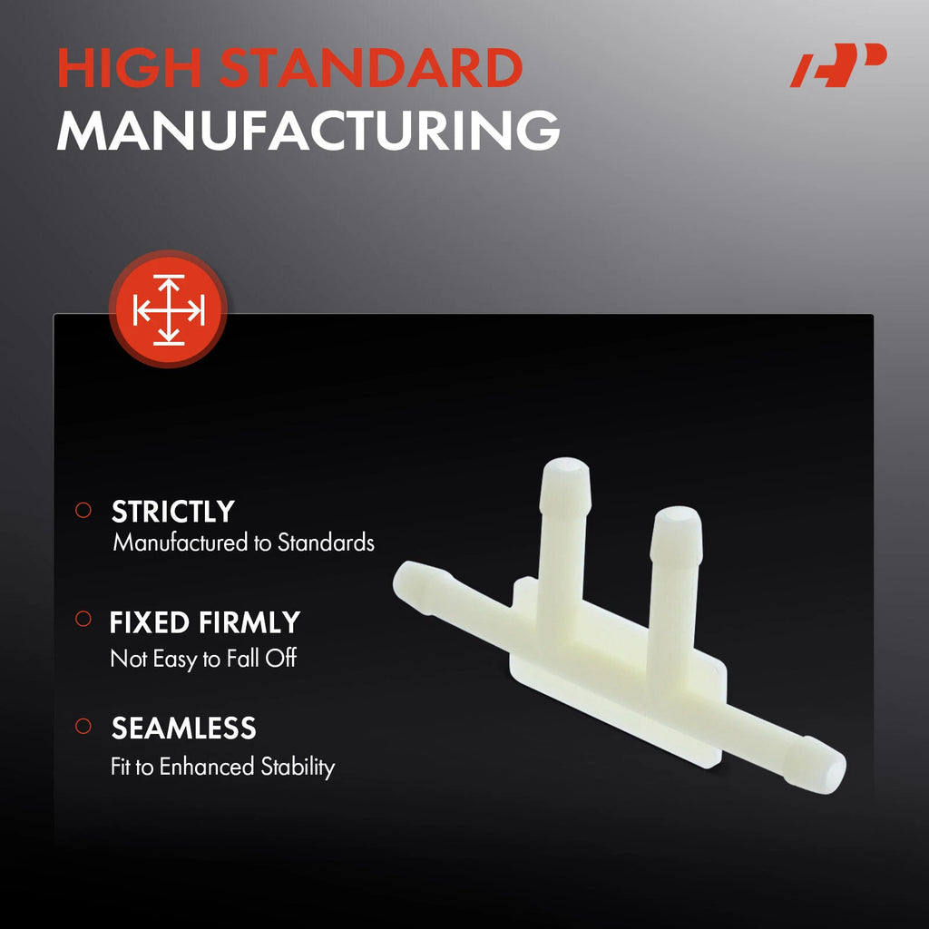 50Pcs 3/16" Nylon 4-Way Hose Connector for Ford GM