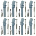Set of 8 NGK Ruthenium HX Spark Plugs & Coil Boots for Mercury Mountaineer (1997–2001)
