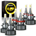 AUXITO 9005 9006 H11 Headlight Fog Bulb Kit for (6500K White)