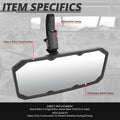 Universal UTV Rearview Mirror for Roll Cage Bar Mount (White)