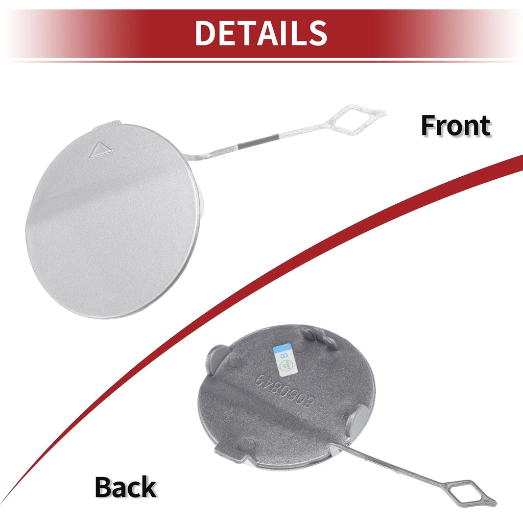 Rear Car Bumper Tow Hook Cover for BMW 428i (2014–2016) No. 51128060849 Silver
