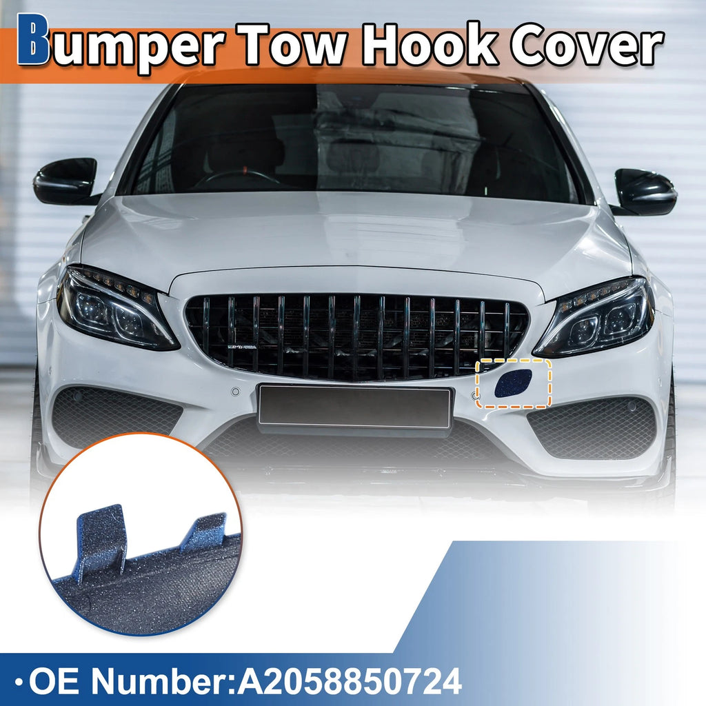 Tow Hook Cover for Mercedes-Benz W205 (2015–2023) No.A2058850724 Dark Blue