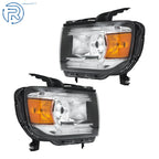 2X Halogen LED DRL Projector Headlights for GMC Canyon (2015–2022)